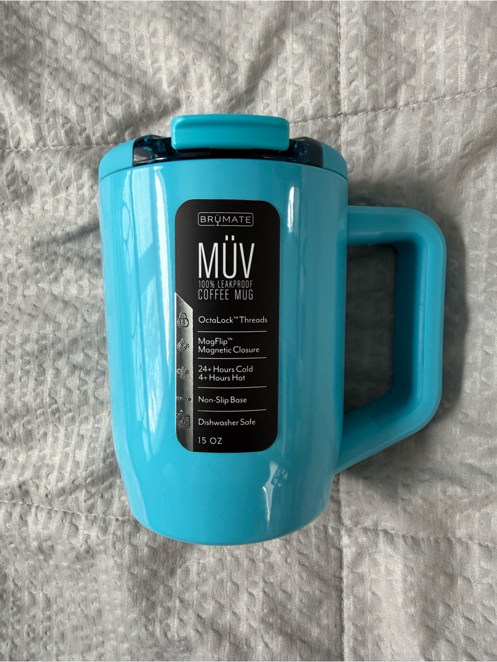 BrüMate MÜV 15oz Leakproof Coffee Mug - Electric Blue